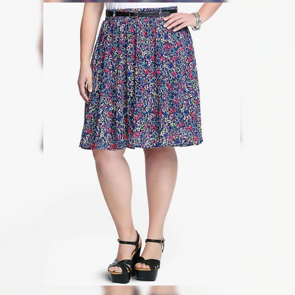 Torrid floral skater skirt